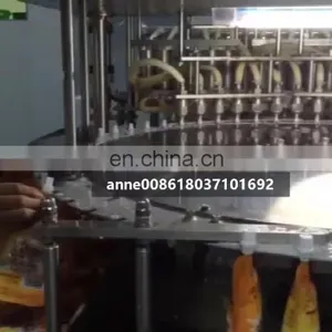 Fruit Juice Doypack Pouch Filling Packing Machine Pouch With Screw Cap Packing thumbnail-1