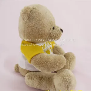 Wholesale Mini Teddy Bear Stuffed Custom Small Clothes Teddy Bear Plush Toy With T Shirts thumbnail-3