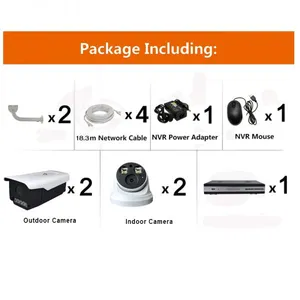 4chs 5.0MP Full Color in Day & Night Network Poe IP Camera Systems thumbnail-5