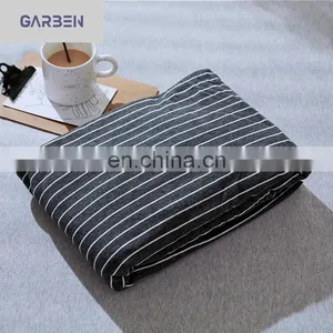 100% Cotton Knit Fabric Fitted Sheet Mattress Protector Queen Size Mattress Cover Four Side Elastic thumbnail-2