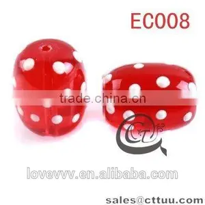 Wholesale Lead Free Fancy Acrylic Glass Beads for Bracelet EC007 (Chrismas Gift) thumbnail-2
