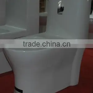 Bathroom One Piece Commode With White & Ivory Color thumbnail-3