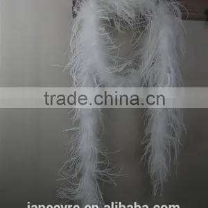 New Style Fashion Mix Colors 200cm Ostrich Feather Boa For Decorate thumbnail-2