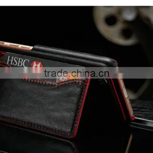 [CASEME] For IPhone 6/6s Case, Credit Card Insert Case for Apple IPhone 6/6s R64 Back Case With Card Slots thumbnail-3