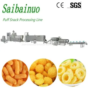 Twin Screw Extruder Corn Puffed Snacks Food Processing Line thumbnail-1