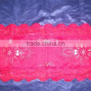 New Arrival High Quality Table Cloth Embroidered Table Cloth Wedding Tablecloth Christmas Design Fabric Tablecloth thumbnail-3