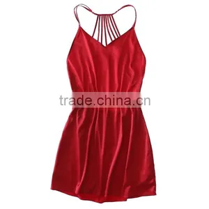 C71662A Very Sexy V-neck and Backness Newest Fashion Women Pajamas2016 thumbnail-3