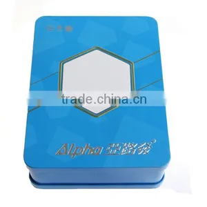 Square Cosmetic Giftable Tin Container With Hinge thumbnail-1