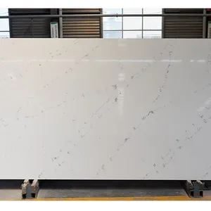 Code：7255，Calacatta Artificial Stone Quartz Slab Kitchen Countertops thumbnail-1