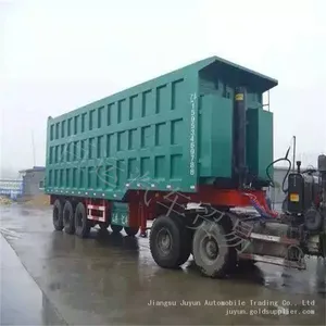 Heavy Duty Dump Semi-trailer Export Semi-trailer Iron Ore Powder Transport Vehicle thumbnail-5