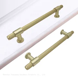 Fancy Knurled Pegangan Dan Kenop Tarik Laci Lemari Aluminium Furnitur Warna Ganda thumbnail-4