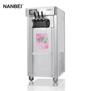 CE Approved Rainbow Vertical Soft Ice Cream Maker thumbnail-1