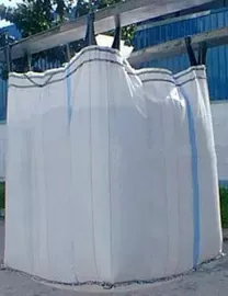 Woven Polypropylene Bulka Bags 1450D Denier 1 MT Tote Bag 1 Loop FIBC Bags for Salt Construction Material Powder thumbnail-1