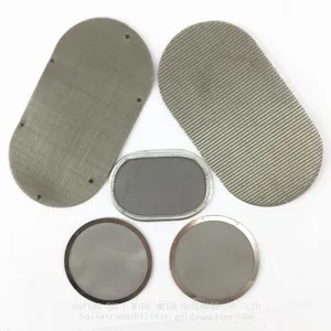 BOLI-filter Discs,SS316 Stainless Steel Wire Mesh Disc Metal Mesh Screen Filter Disk Black Wire Cloth Weave Filter Disc thumbnail-1