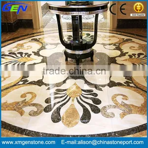 Polished Inlay Floor Waterjet Marble thumbnail-1