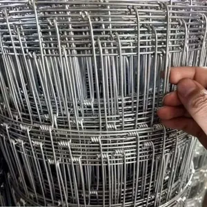 ECO FRIENDLY Galvanized Sheep Livestock Wire Mesh Rolls Security Farm/Horse Cattle Field Fence for Fixed Knot/Deer thumbnail-3