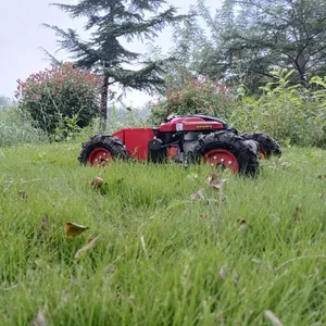 Cut Grass Machine Petrol Lawn Mower Crawler Lawn Mower Agricultural Flail Lawn Mower Portable Robot Lawn Mower Vigorun thumbnail-3