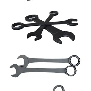 Extra Long Combination Wrench, 15 Degree Offset, 4140 Alloy Steel, Heat Treated, 500mm Length for High Reach thumbnail-5