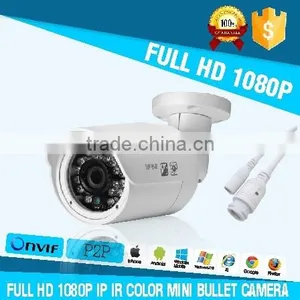 H.264 2.0MP Cmos Image Sensor Full hd Cctv Camera Color IR Mini Bullet Network Camera ip thumbnail-1