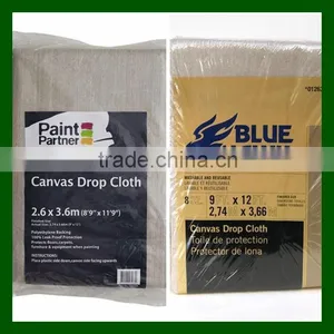Plastic Backed Canvas Drop Cloth thumbnail-1