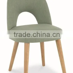 RCH-4124 Oak Aqua Fabric Upholstered Dining Chair thumbnail-1
