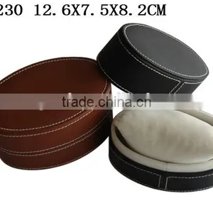 Exquisite Craftwork Stitching Leather Top Cardboard Frame Jewellry Gift Box for Watch P230 thumbnail-1