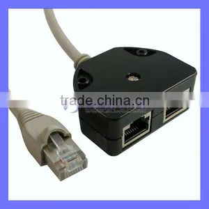 Ethernet Splitter RJ45 LAN Splitter Network Adapter Cable Splitter thumbnail-1
