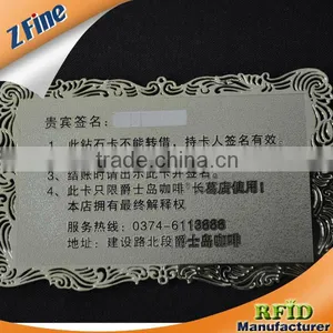 HOT!!!glossy Stainless Steel Metal Business Cards/ Membership Cards/ VIP Cards thumbnail-1