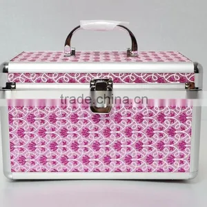 AN30 ANPHY Aluminum Suitcase Jewelry Storage Box Inner Trays With Mirror Metal Handle Lock Case Cosmetic Case Makeup Box thumbnail-1
