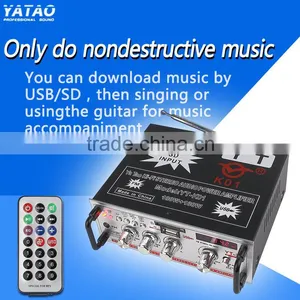 Small Amp 12v Mini Car Amplifier fm Remote Player YT-K01 thumbnail-1