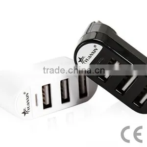 2.0 High Speed 3 Ports Rotatable USB HUB For Notebook Computers thumbnail-1