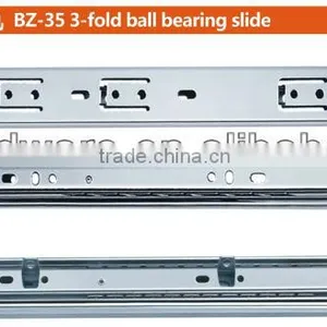 3-fold Ball Bearing Drawer Slide 35mm Width thumbnail-1