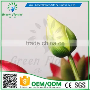 Greenflower 2016 Wholesale Real Touch Latex PU Latus Bud China Handscrafts Artificial Flowers Rose for Wedding Decoration thumbnail-1