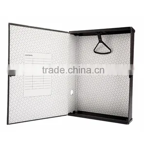 Manufacturing Overlay Multi-function Box File Size A4 FC Simple Black Plastic File Box thumbnail-4