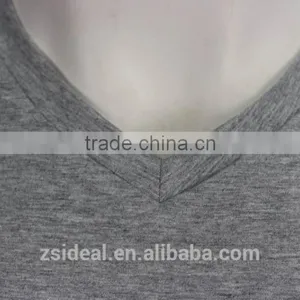 94% Cotton 6% Spandex Rib Collar Custom-made Embroidery T-shirt thumbnail-4