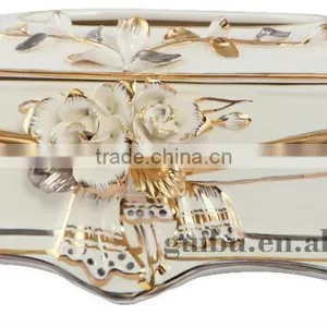 2015 Hot Sale Home Decoration Chinese Ceramics Blue and White Tissue Box JHF14-2300A thumbnail-1