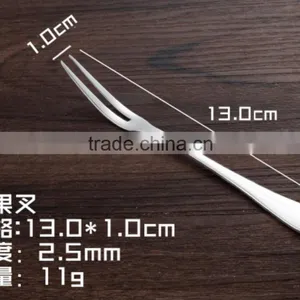 Stainless Steel 430 Fruit Fork With Plain Handle and Low Price thumbnail-1