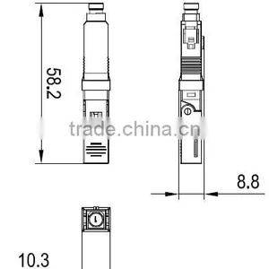 The Best Sale Fiber Optic Odc Connectors FTTH Fast Connectors Top Quality Good Material SC/APC Optical Fiber Fast Connectors thumbnail-3