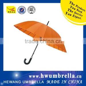 Aluminum Shaft Silver Coated Handle Auto Open Straight Golf Umbrella thumbnail-2