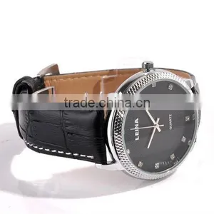 Stainless Steel Automatic Leather Strap Men Wrist Watch Quality Choice thumbnail-1