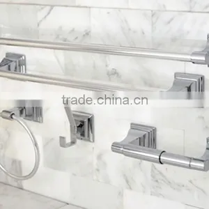 Wallmounted Square Large Layered Bases 5pcs Zinc Alloy Bathroom Accessories Set Bathroom Sanitary Accessory thumbnail-1