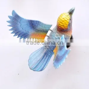 Pearl Powder 4 Inch Plastic Art Bird Fridge Magnet, Bird Decoration, Wedding Door Gift thumbnail-5