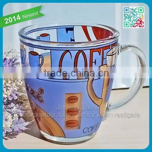 Manufacture Glassware Beautiful Pattern Coffee Mugs thumbnail-1