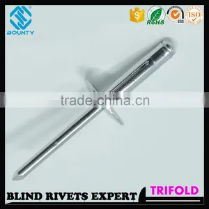 HIGH QUALITY FACTORY LARGE FLANGE HEAD TRI-GRIP BLIND RIVETS FOR GLASS CURTAIN WALL thumbnail-1