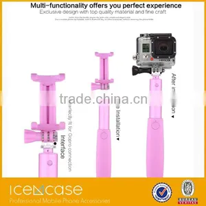 2016 New Factory Monopod Bluetooth Selfie Stick With Bluetooth Shutter Button thumbnail-1
