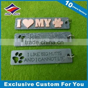 Custom Engraved Heart Shaped Dog Tags Printing Tag With Epoxy thumbnail-5
