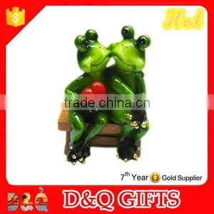 Lover Animal Sitting on the Chair Polyresin Sculpture thumbnail-1
