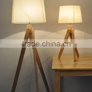 Wooden Tripod Table Lamp thumbnail-2