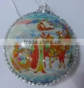 2015 Promotation Christmas Ball With Pattern thumbnail-1