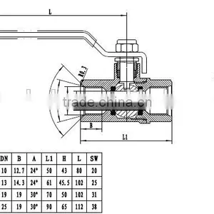 Brass Ball Valve With SAE Thread thumbnail-1